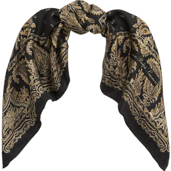 foulard Lauren nero con stampe