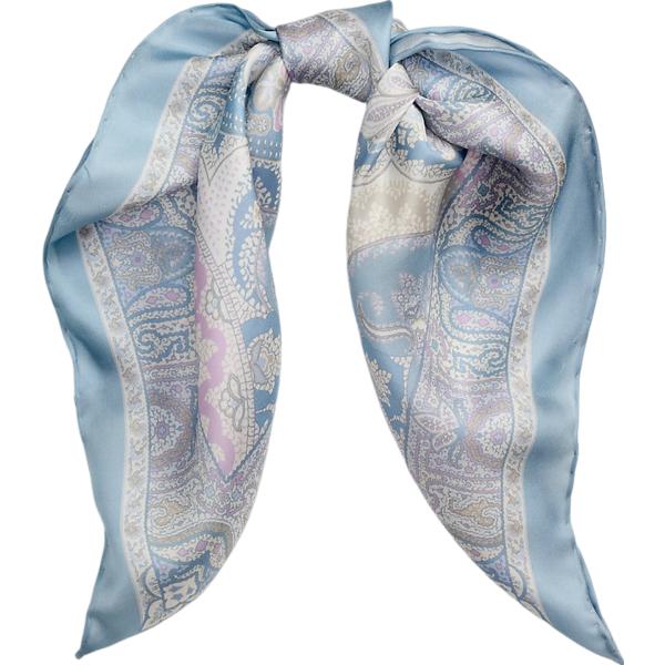foulard Lauren grigio con stampe