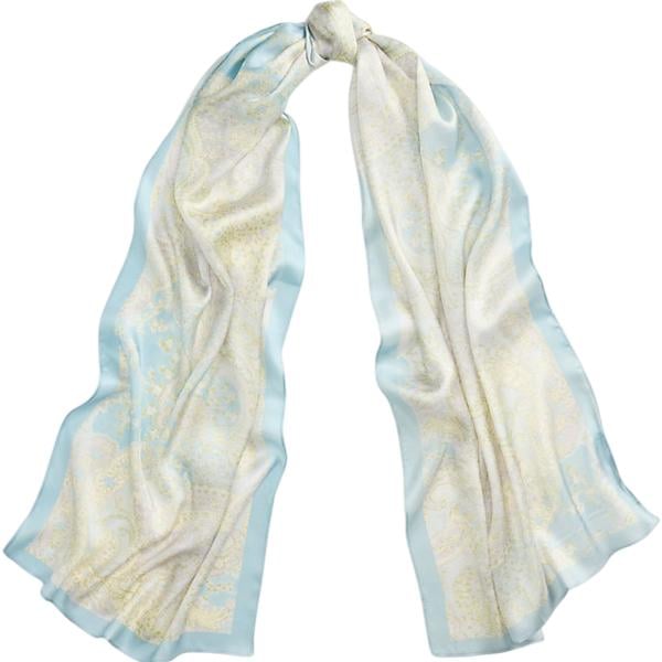foulard Lauren bianco con stampe