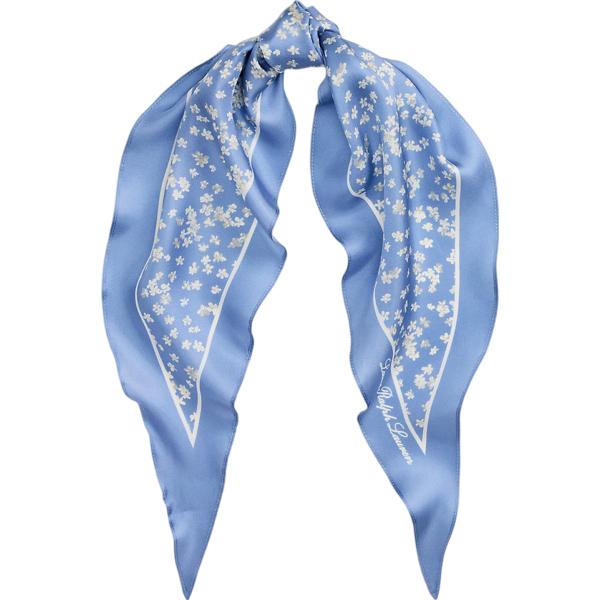 foulard Lauren blu a fiori
