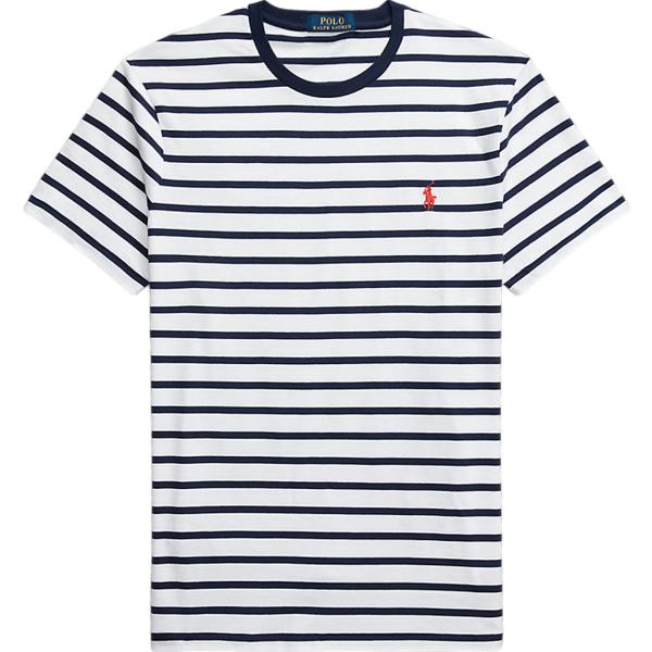 t-shirt Polo Ralph Lauren bianco a righe