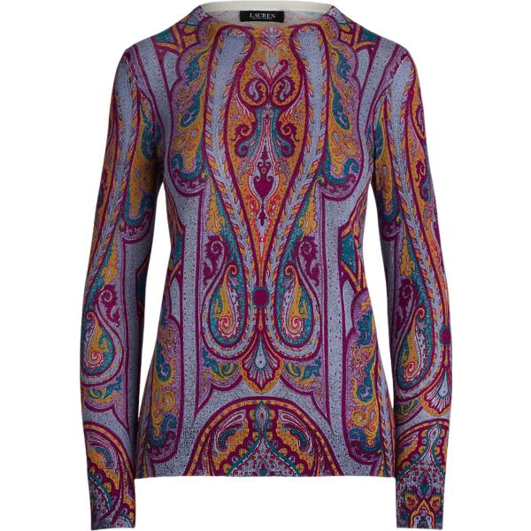 maglieria Lauren viola paisley