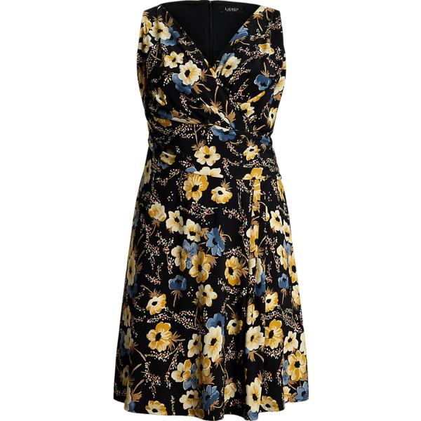 vestiti senza maniche Lauren Curve nero a fiori