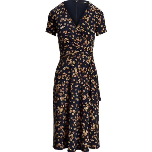 vestiti midi/longuette Lauren blu a fiori