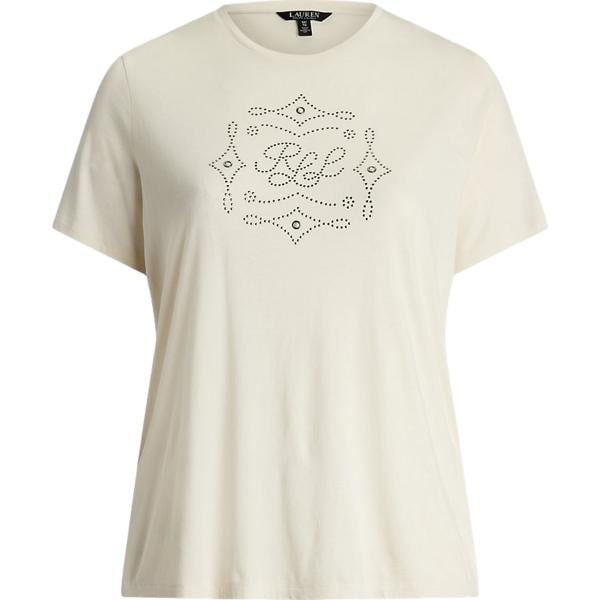 t-shirt Lauren Curve bianco