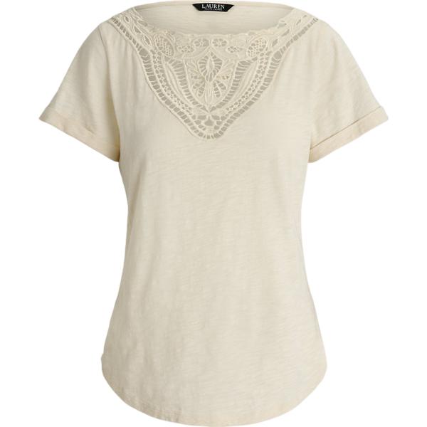 t-shirt Lauren bianco