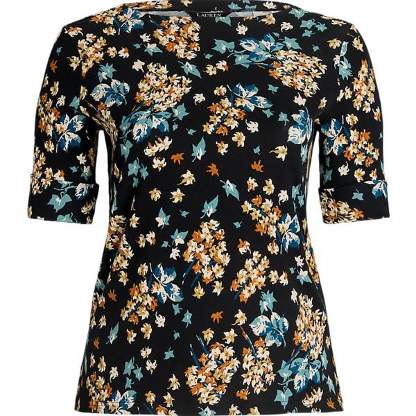 maglieria Lauren Curve nero a fiori
