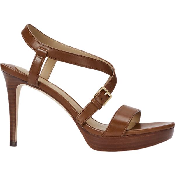 sandali in pelle Lauren marrone
