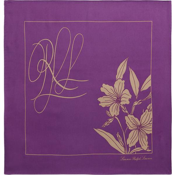 foulard Lauren viola a fiori