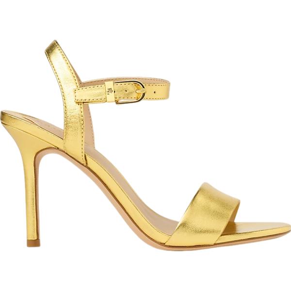 sandali in pelle Lauren giallo