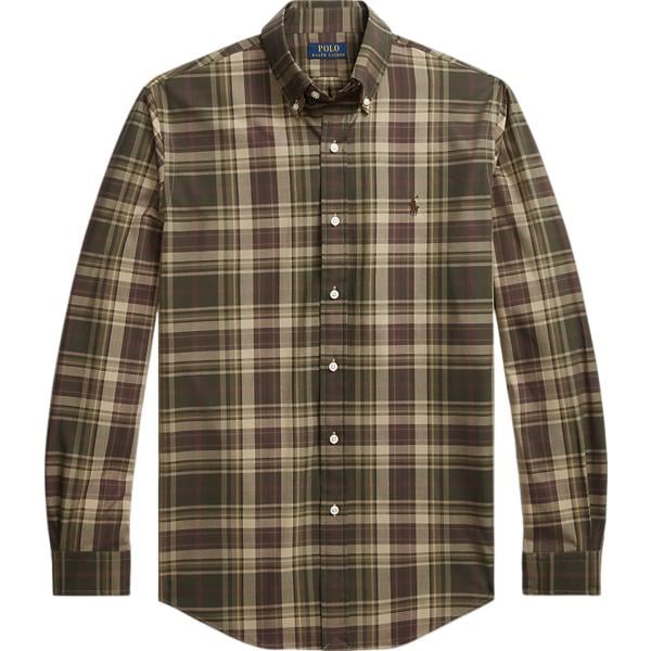 camicie Polo Ralph Lauren marrone scozzese