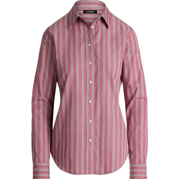 camicie Lauren rosa a righe
