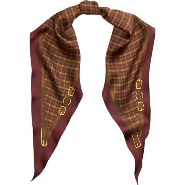 foulard Lauren rosso scozzese