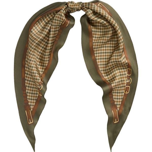 foulard Lauren marrone scozzese