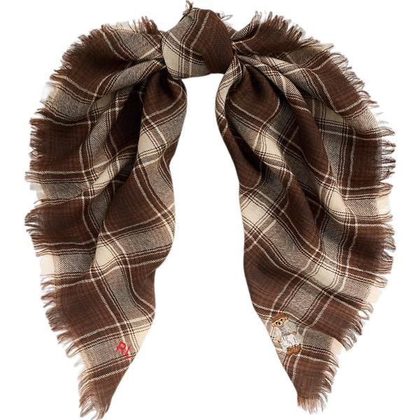 foulard Polo Ralph Lauren marrone scozzese