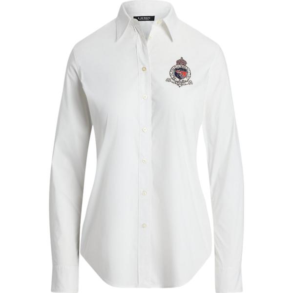 camicie Lauren Petite bianco