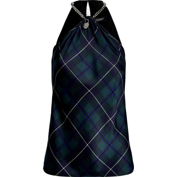 top Lauren blu scozzese