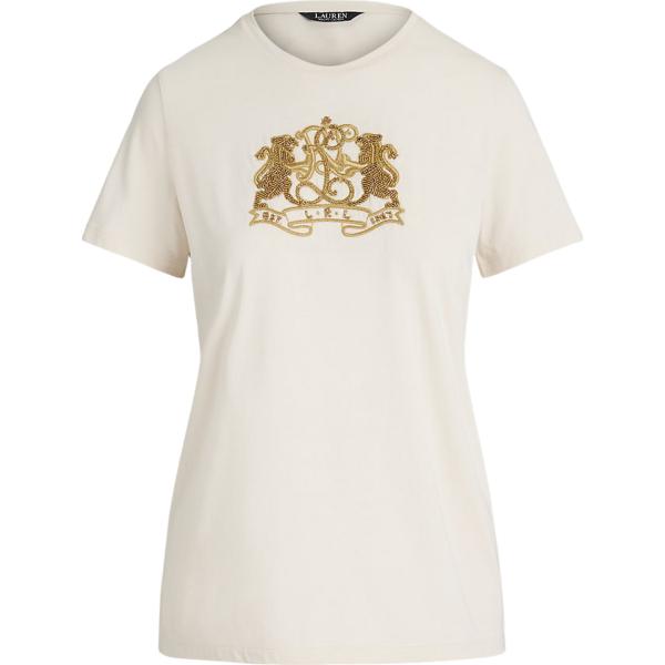 t-shirt Lauren bianco