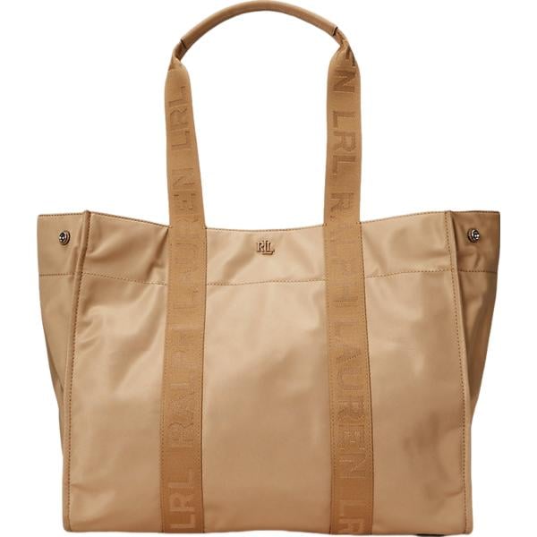 borse tote Lauren marrone con stampe