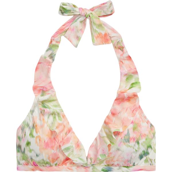 top Lauren bianco a fiori