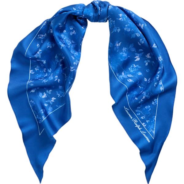 foulard Lauren blu a fiori