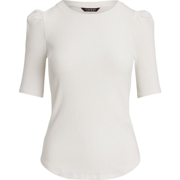 t-shirt Lauren bianco