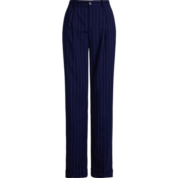 pantaloni Lauren blu a righe