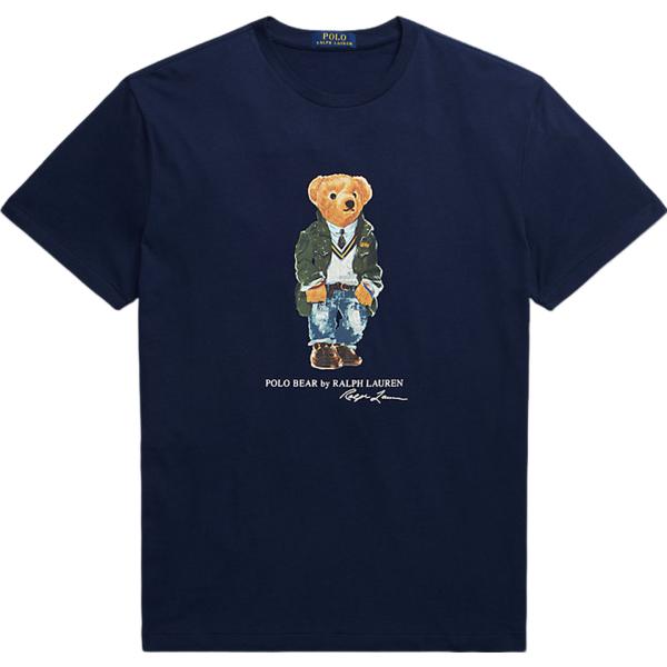 t-shirt Polo Ralph Lauren blu con stampe