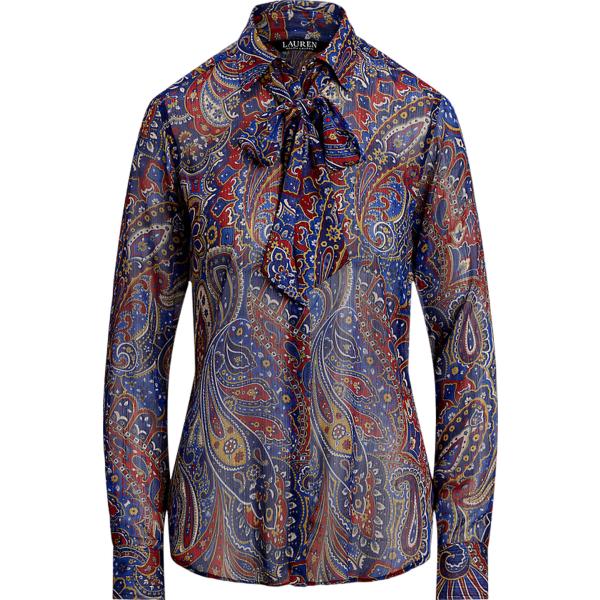 camicie Lauren blu paisley