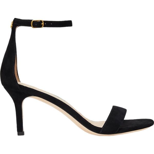 sandali in pelle Lauren nero