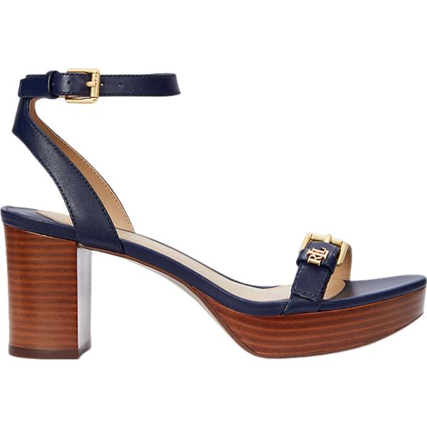 sandali in pelle Lauren blu