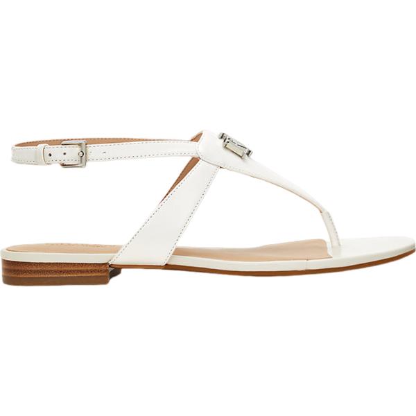 sandali in pelle Lauren bianco