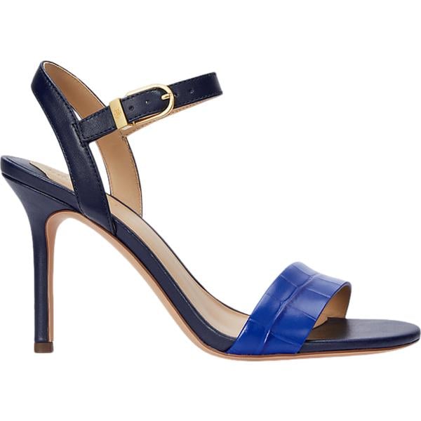 sandali in pelle Lauren blu