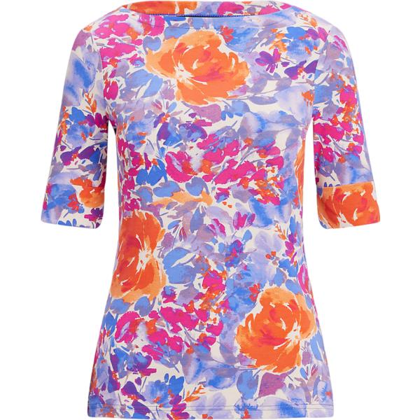 t-shirt Lauren bianco a fiori
