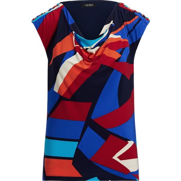 top Lauren multicolore con stampe