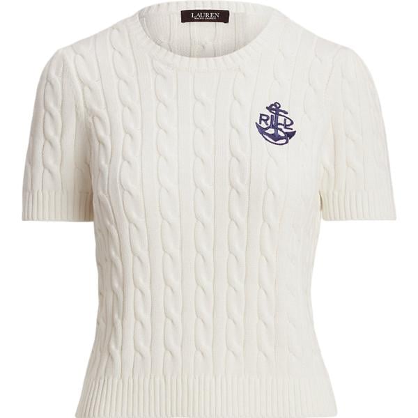 t-shirt Lauren bianco
