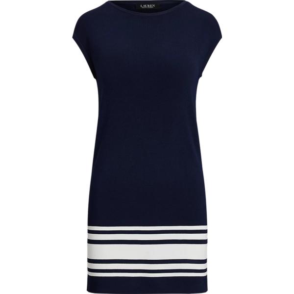vestiti Lauren Petite blu a righe