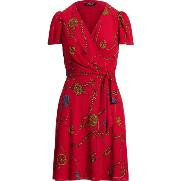 vestiti Lauren rosso con stampe