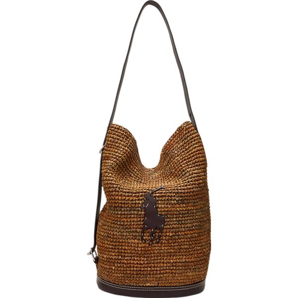 borse a mano Polo Ralph Lauren marrone