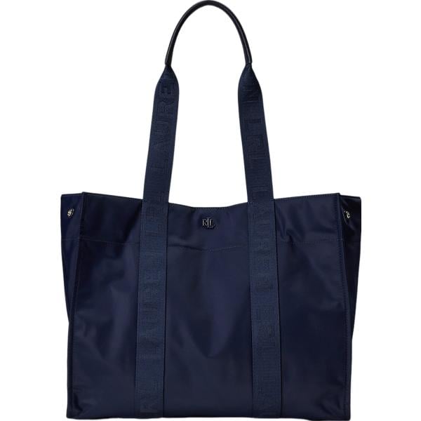 borse tote Lauren blu con stampe