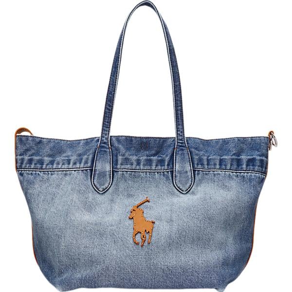 borse tote Polo Ralph Lauren blu