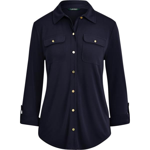 camicia da donna in blu scuro Lauren