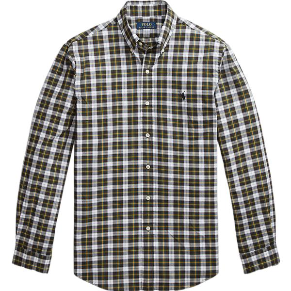 camicie Polo Ralph Lauren grigio scozzese