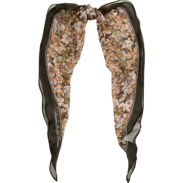 foulard Lauren marrone a fiori