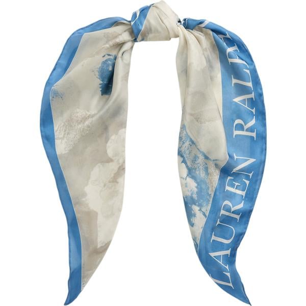 foulard Lauren grigio a fiori