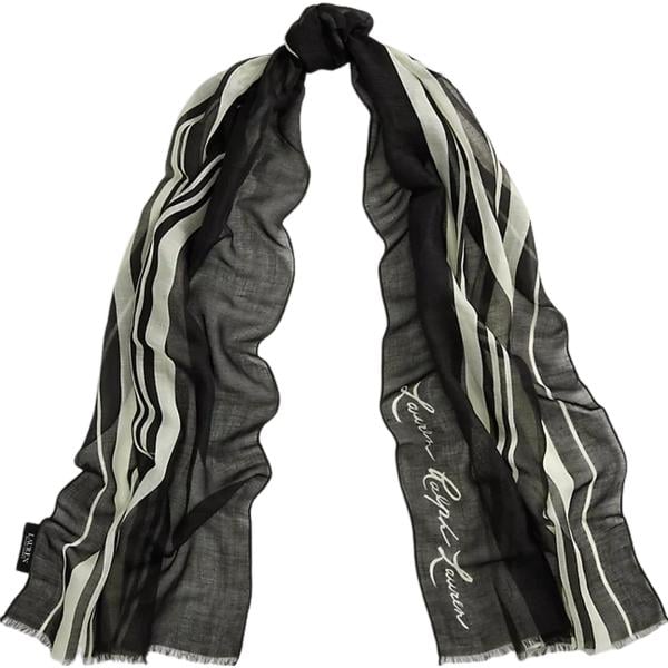 foulard Lauren nero a righe