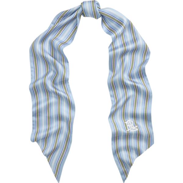 foulard Lauren blu a righe