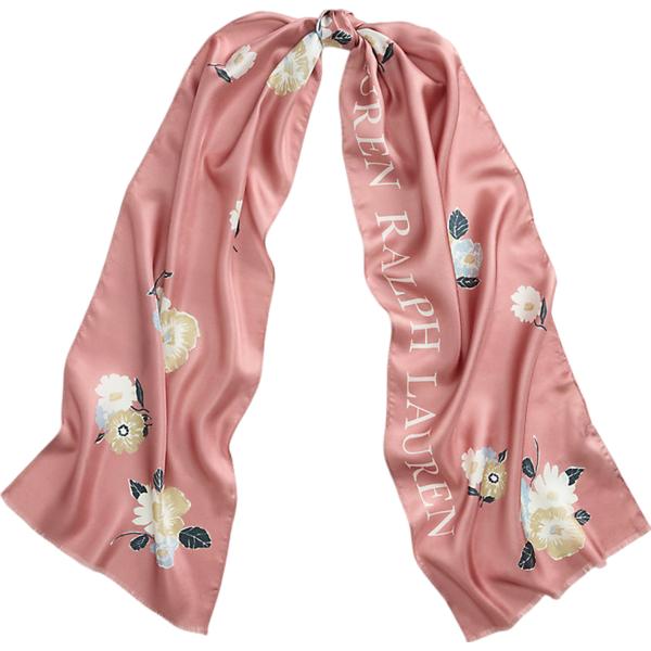 foulard Lauren rosa a fiori