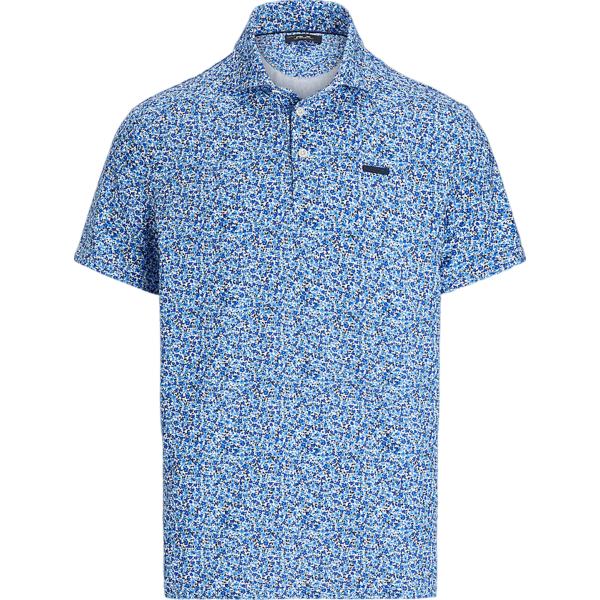 polo Rlx blu a fiori
