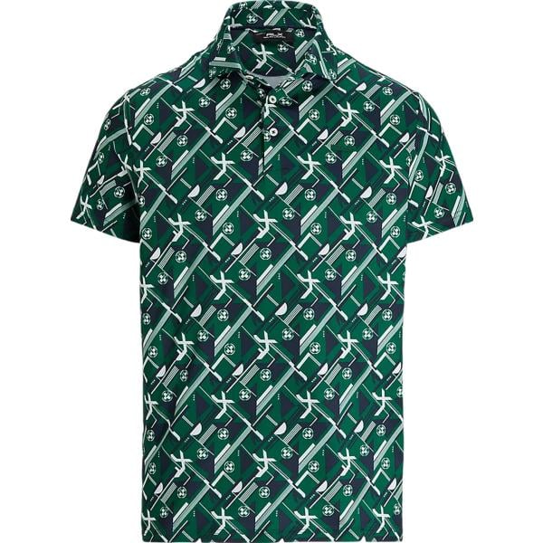 polo Rlx verde con stampe